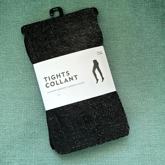 Reitmans Black Sparkle Tights - Picture 1 of 3